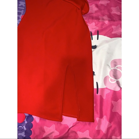 SHEIN One Shoulder Exaggerated Ruffle Trim Split Hem Dress ❤️ - Picture 7 of 8